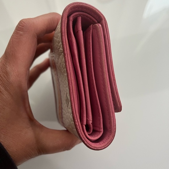 MCM White Visetos Small Trifold Wallet - Picture 4 of 14